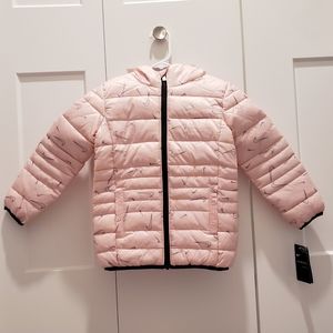 NIKE Futura Logo Jacket Just Do It, Pink Foam, Girls 5